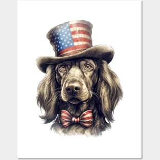 4th of July Dog Portrait Posters and Art